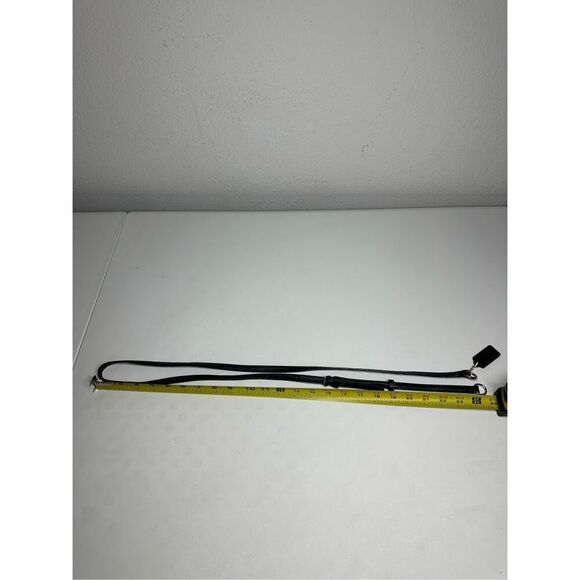 Coach Shoulder Strap With Black Pebbled Leather Key Fob Hanging Bag Tag - Picture 7 of 10